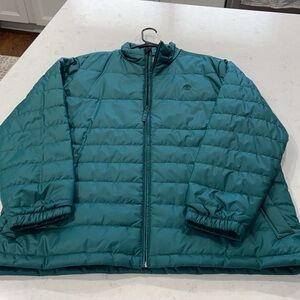 TIMBERLAND Puffer Jacket Mens XL Primaloft Insulated Quilted Lined Zip Green